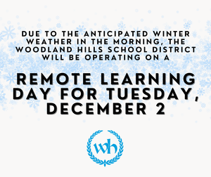 Remote learning message for December 2