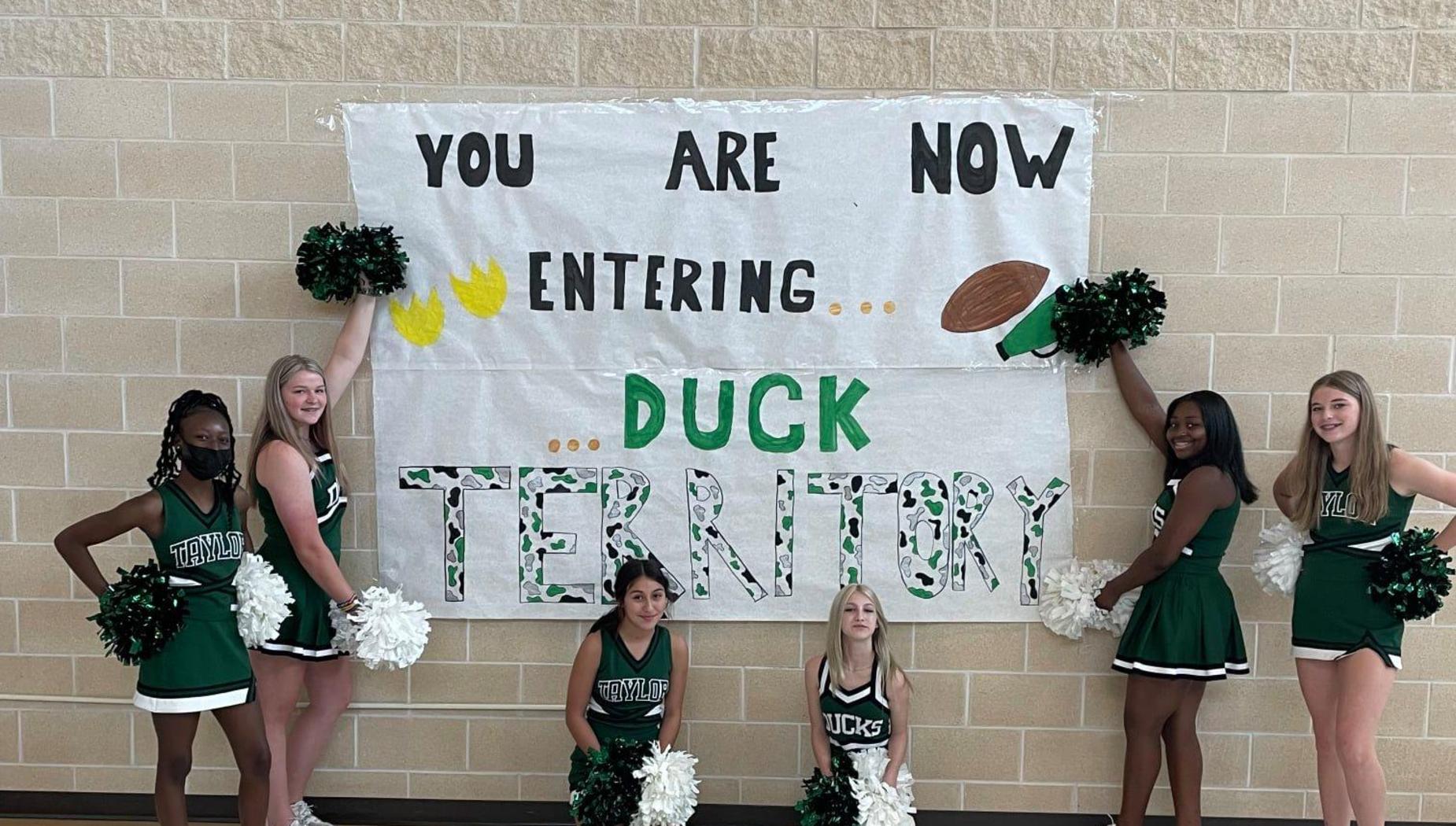 Taylor duck territory cheerleaders
