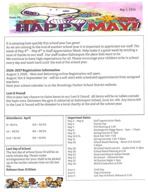 Mays Newsletter 2026