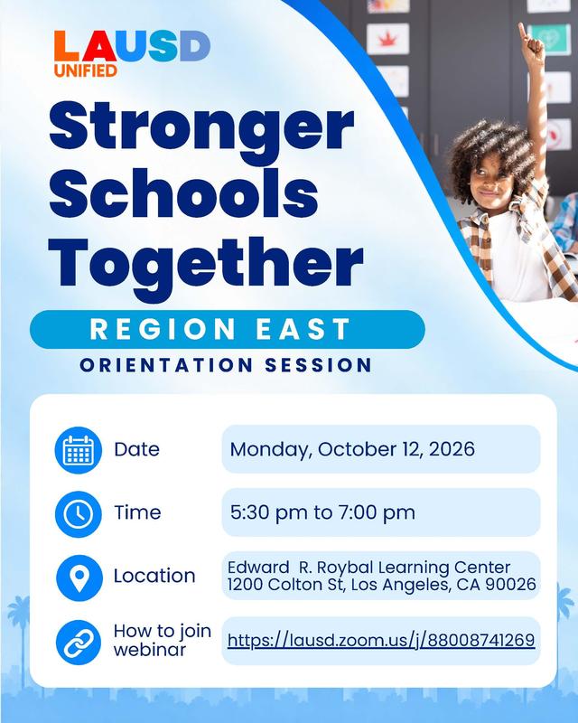 flyer for stronger schools together