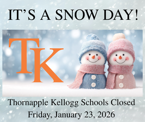 TK Schools closed Friday Jan. 23 due to weather graphic.