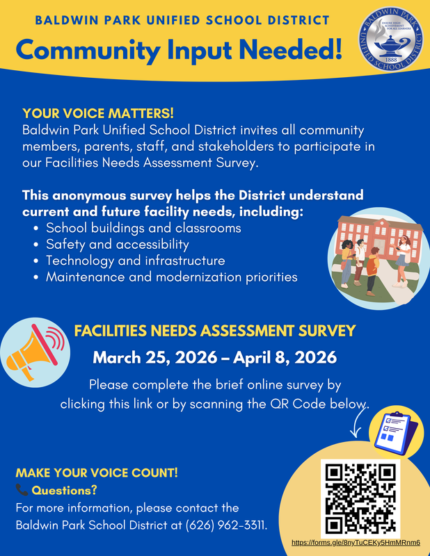 English Facilities Needs Survey