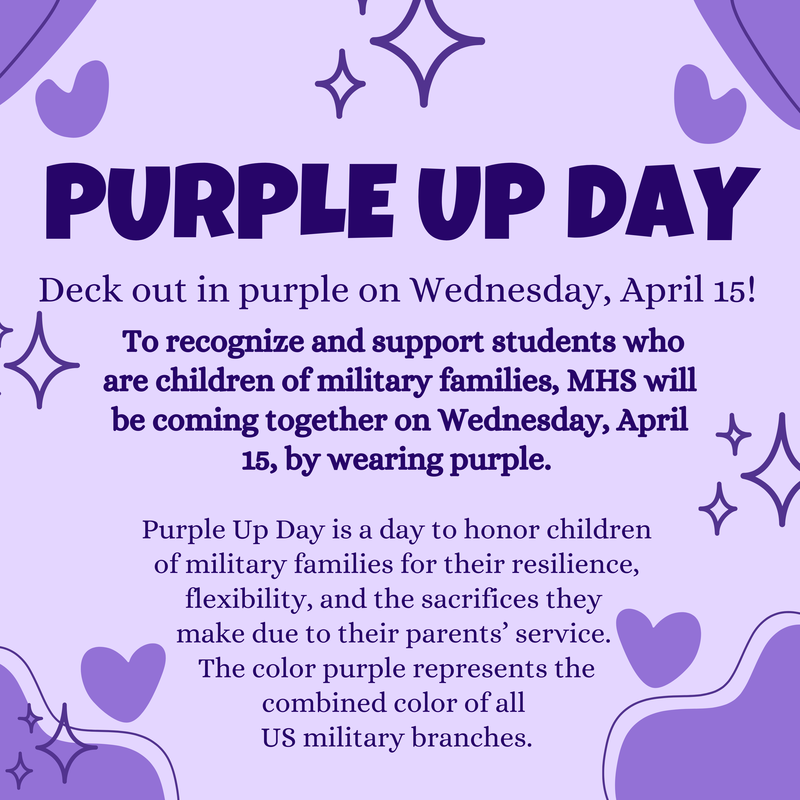 Purple Up flyer