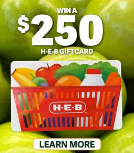 HEB $250 Gift Card Giveaway!