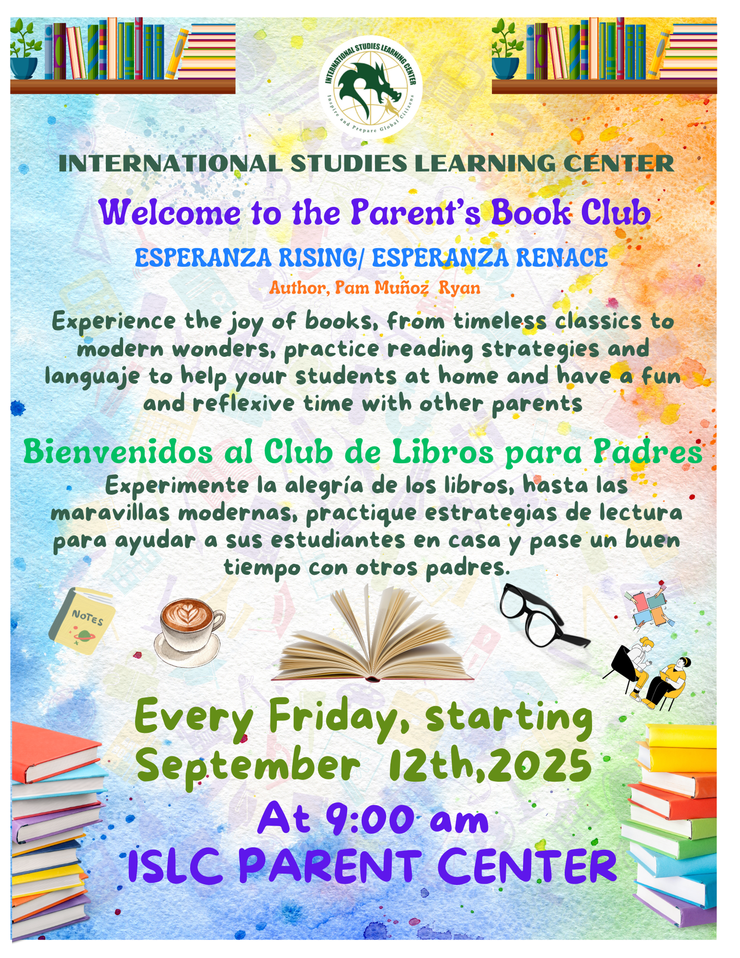 Parent's Book Club Flyer 