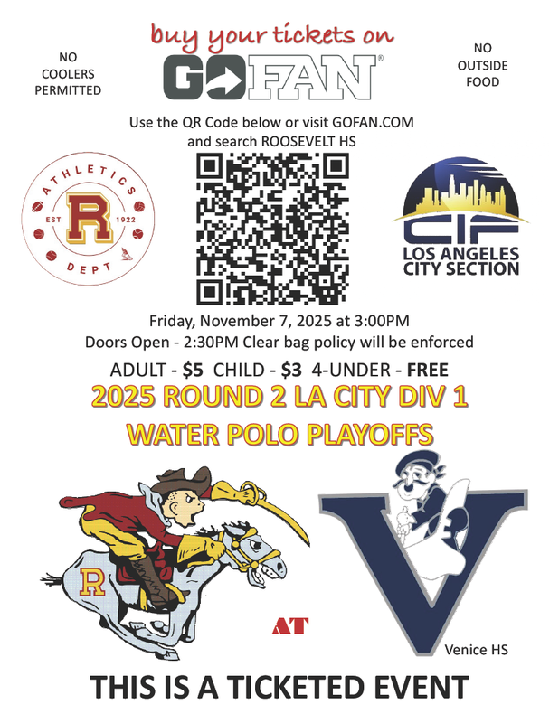 Water Polo Playoffs - Boys Varsity Flyer
