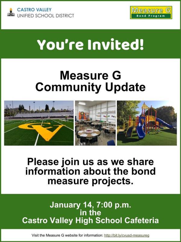 flyer for measure g community meeting