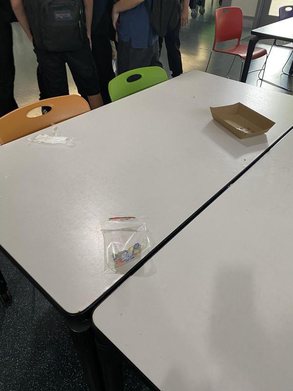 Trash Left on table