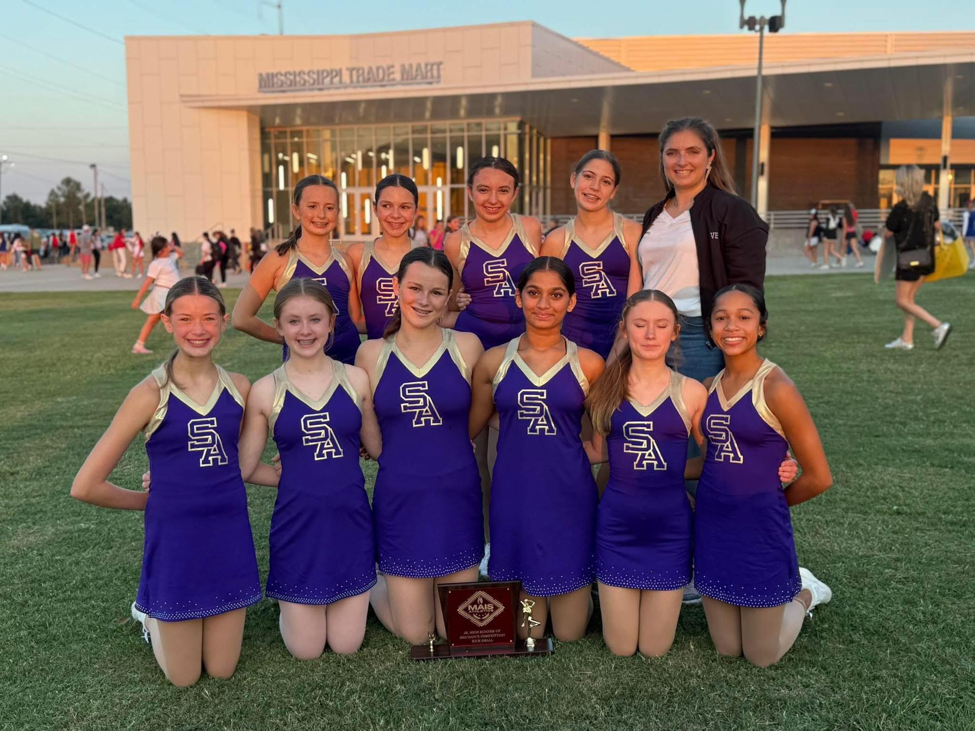 JV Flashettes win 2nd place kick at the MAIS compeition