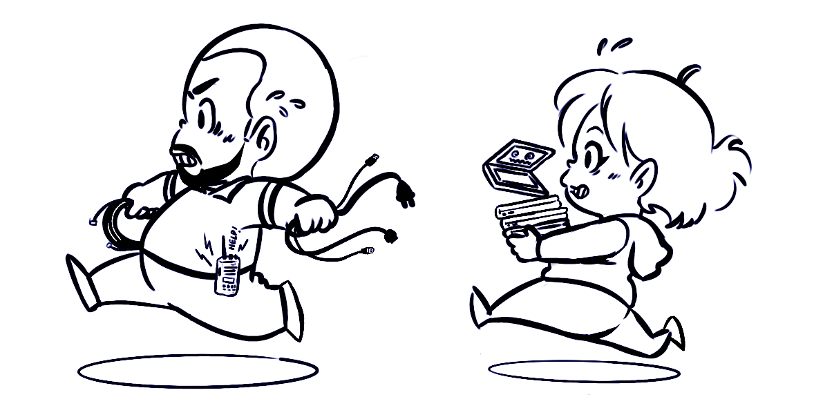 Chibi Techs running