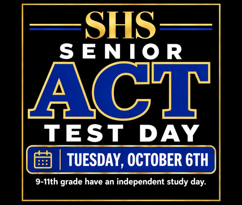 Senior ACT Test Day Flyer