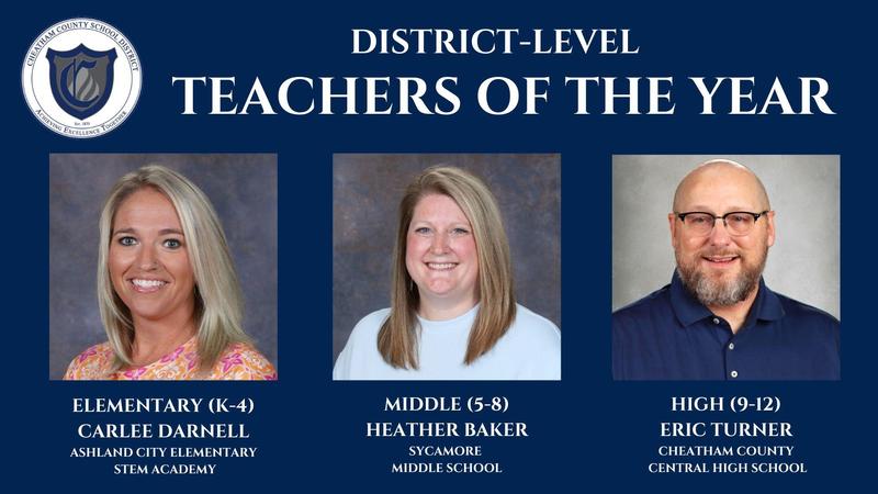 District-Level Teachers of the Year