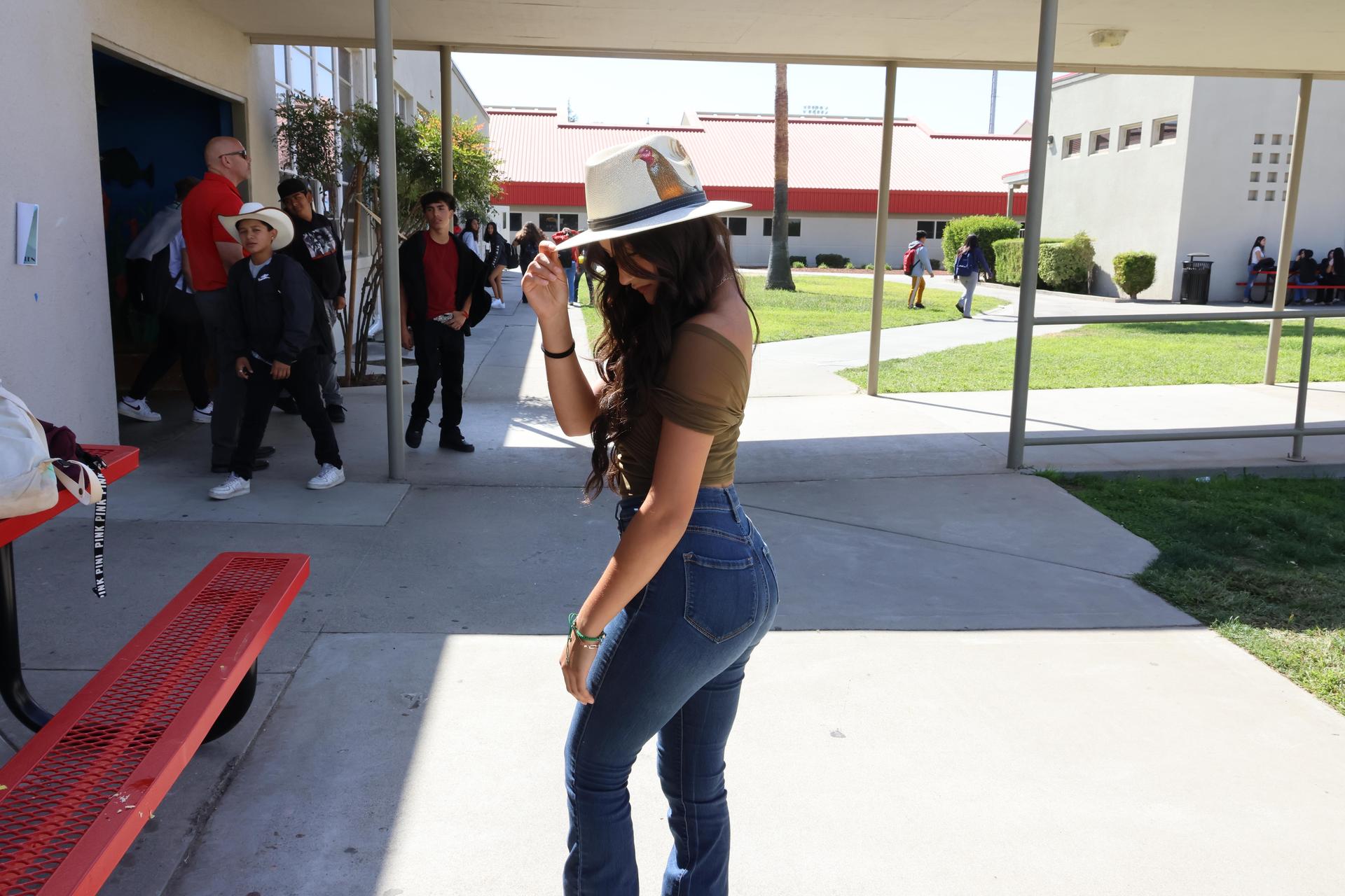 students dressed in western wear