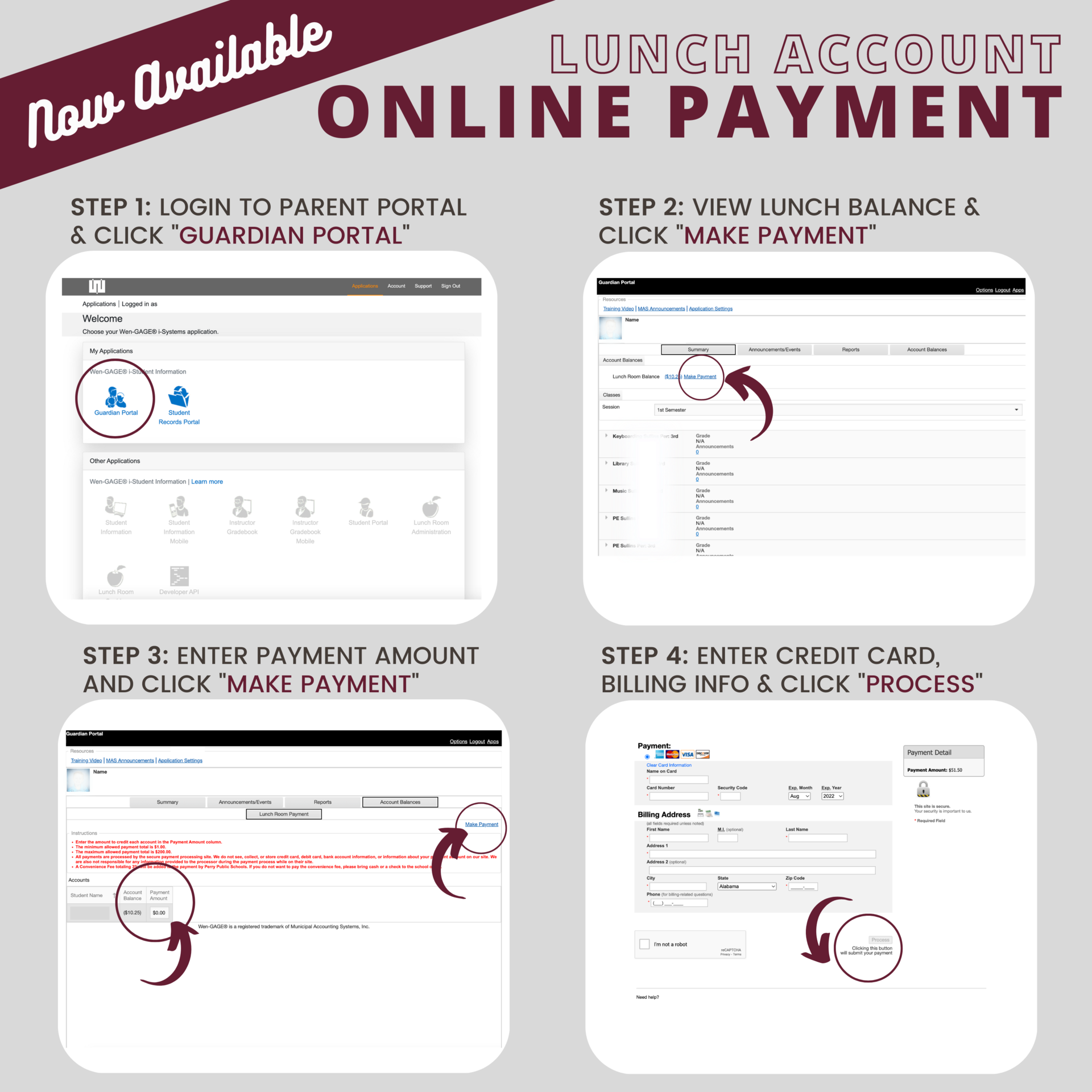 pay lunch accounts