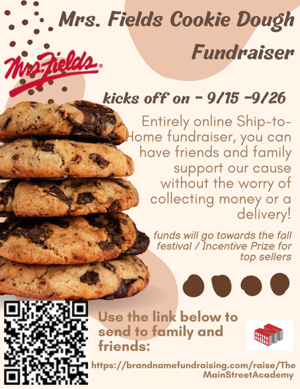PTO's Mrs. Fields Cookie Dough Fundraiser