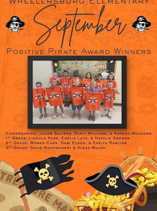 September Monthly Positive Pirate Winners
