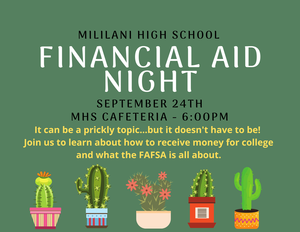 Financial Aid Night = 9/24/2026
