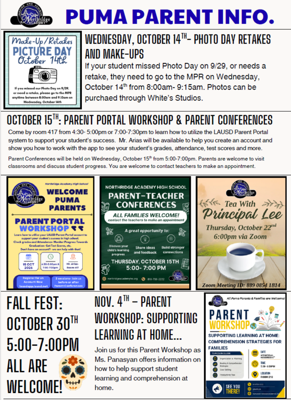 Parent Activities Upcoming Featured Photo