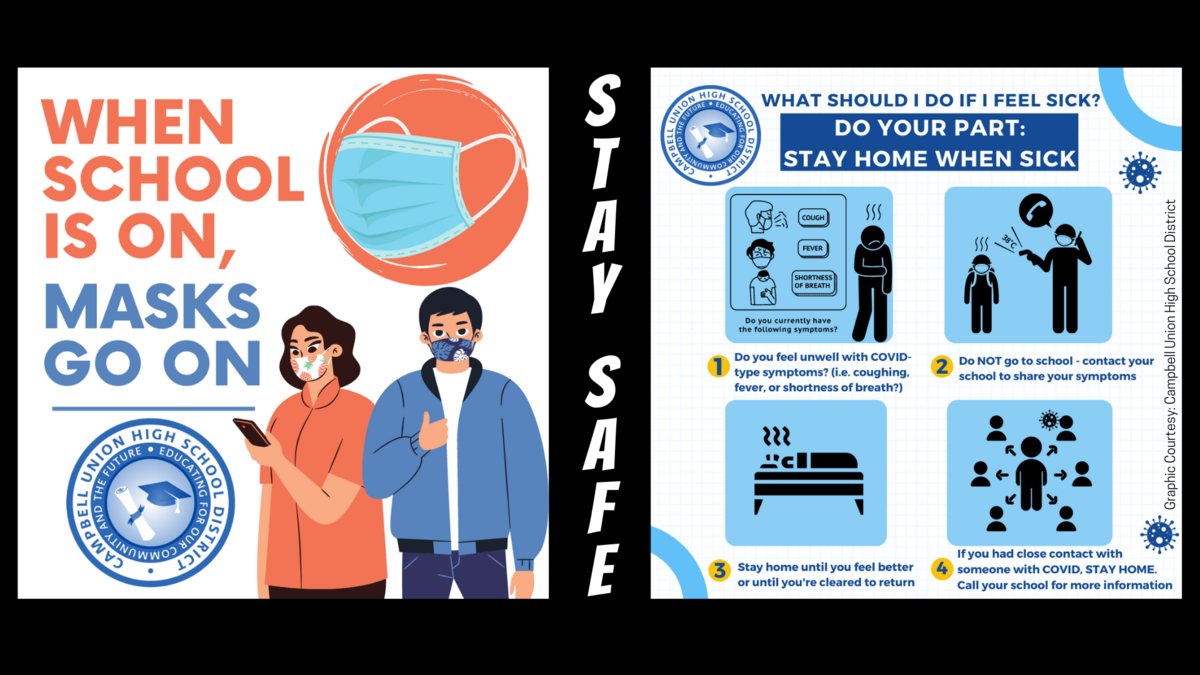 stay safe with masks and stay home when sick