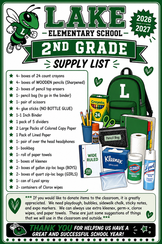 2nd Grade List