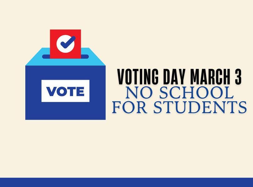 No school on March 3