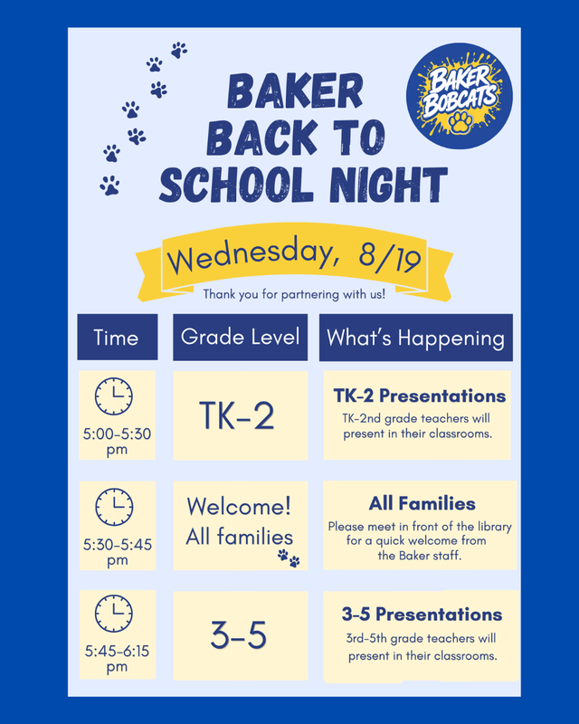 Please join us for our Back to School Night! Thumbnail Image