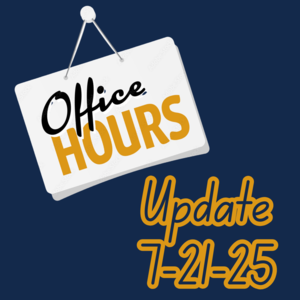 Office Hours Update