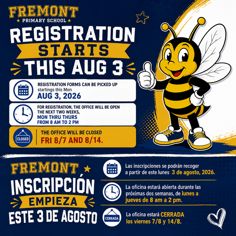 REGISTRATION STARTS THIS AUG 3 /INSCRIPCIÓN EMPIEZA ESTE 3 DE AGOSTO
