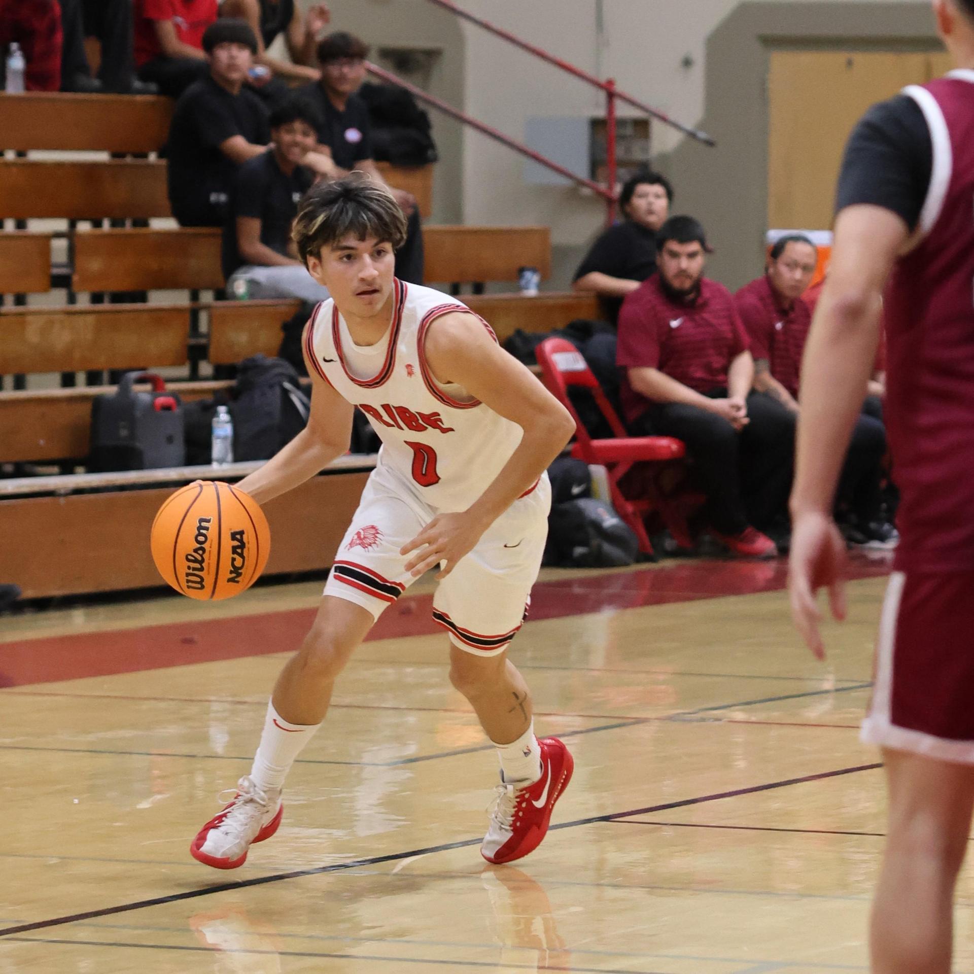 Varsity Boys Basketball playing vs. Orosi 38