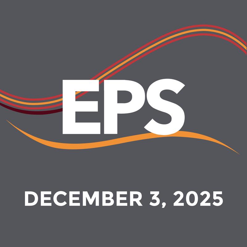 EPS logo with date December 3, 2025, on a gray background.