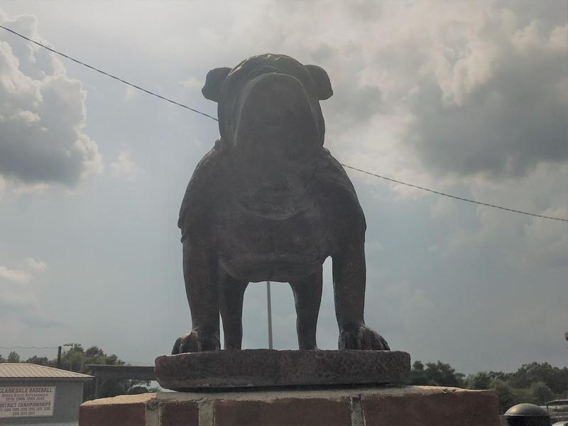Clarkdale Bulldog Statue
