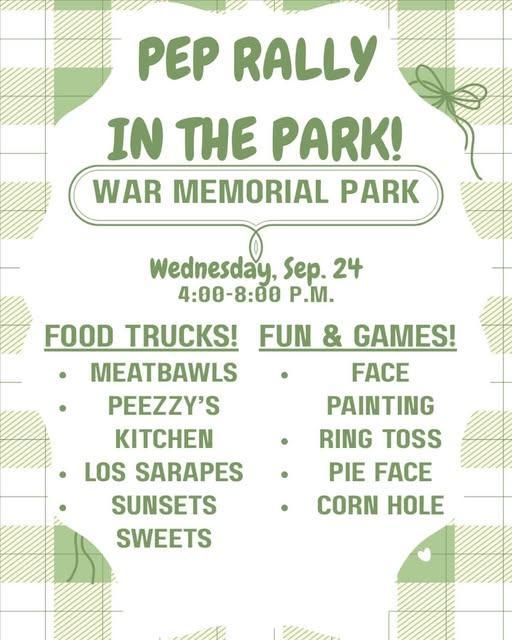 Pep Rally in the Park!
