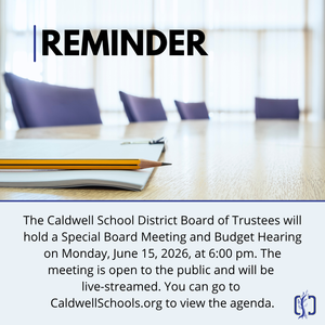 Special Board Meeting and Budget Hearing | 6.15.26
