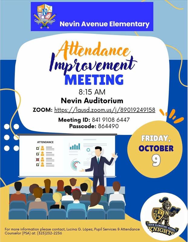 Attendance Improvement Meeting - PSA Ms.Lopez