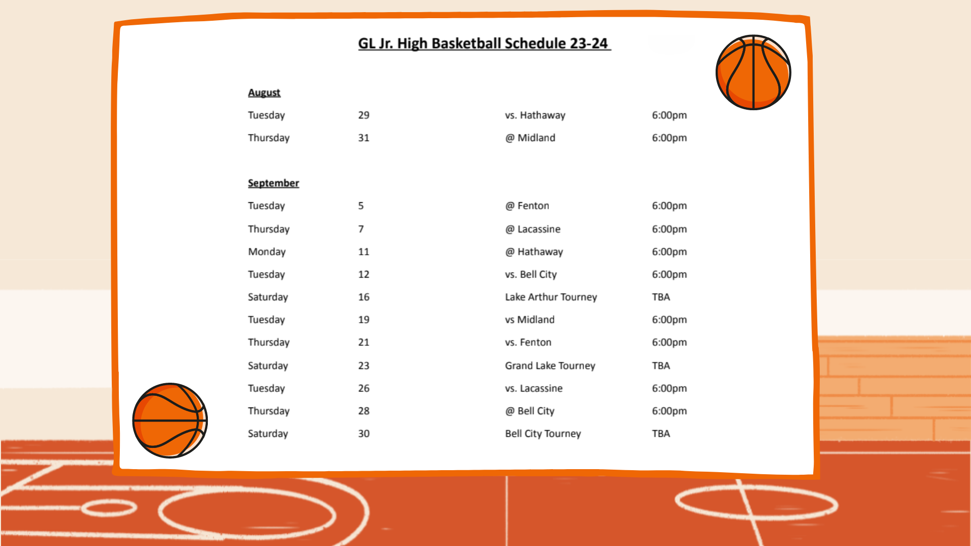 Jr High Basketball Schedule Home vrogue.co