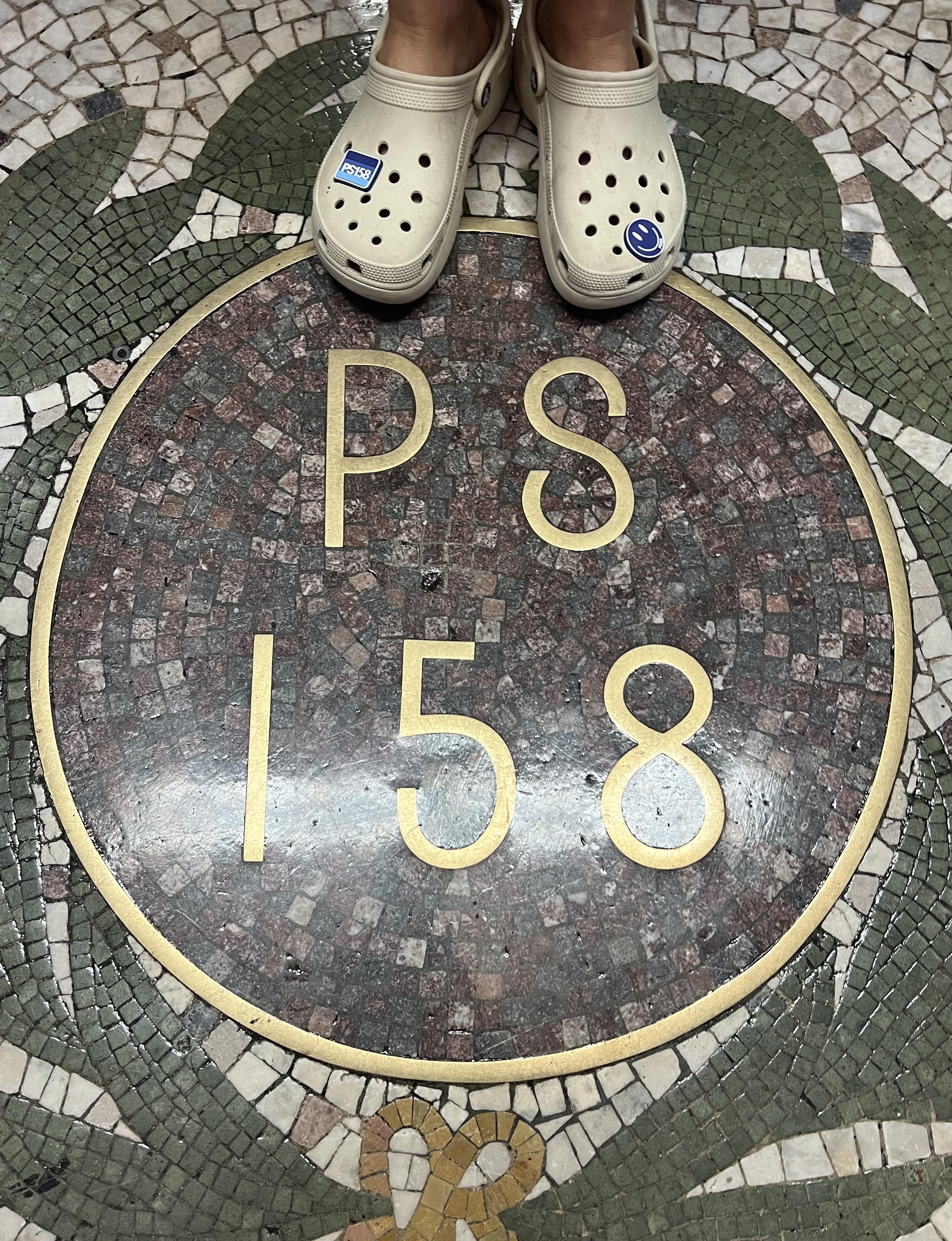 PS 158 floor with crocs