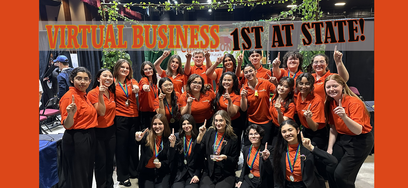 Virtual Business Team 1st Place in the State.
