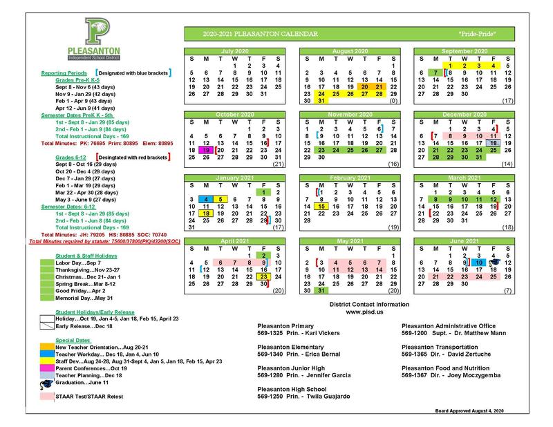 Pleasanton Isd Calendar Customize And Print