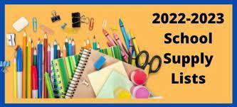 School Supply list