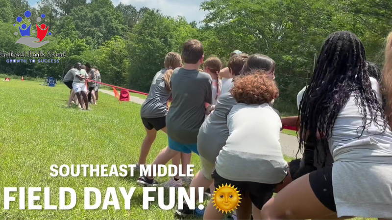 Southeast Middle School Field Day Fun (Tug-of-War)
