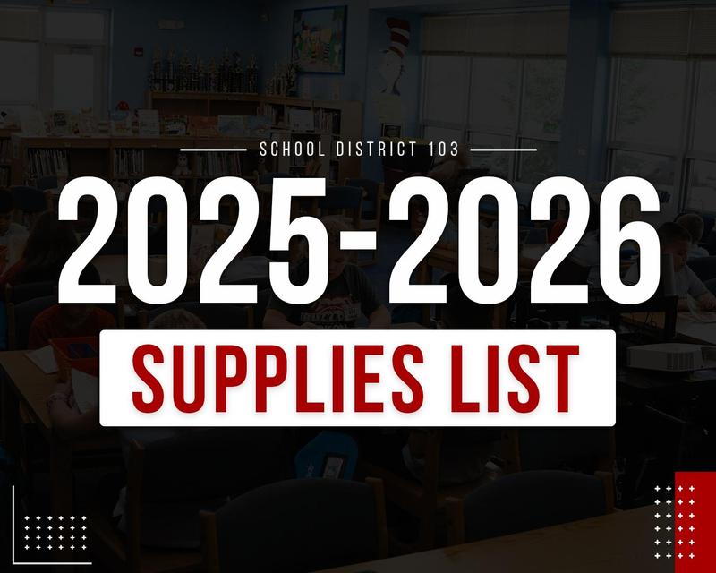 2025-2026 Supply Lists