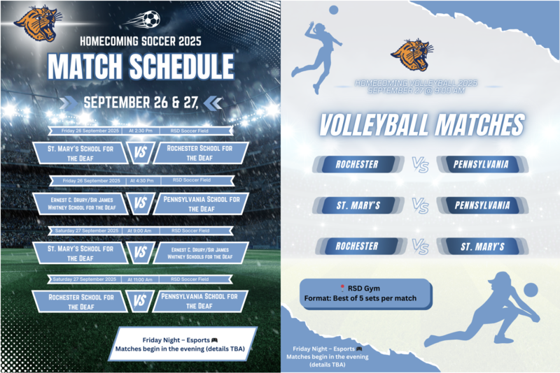 Soccer and Volleyball Schedules