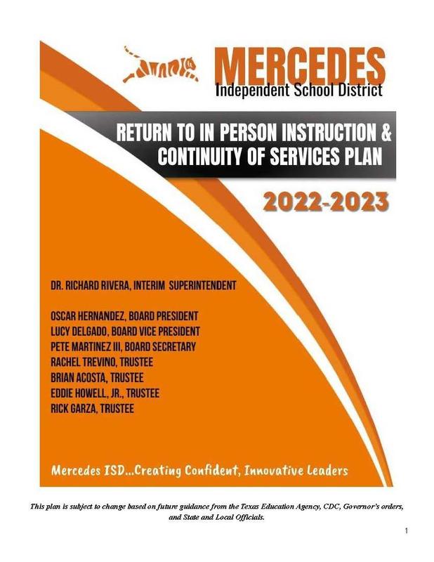 Return to In-Person Instruction and Continuity of Services Plan (RIPICS) Featured Photo