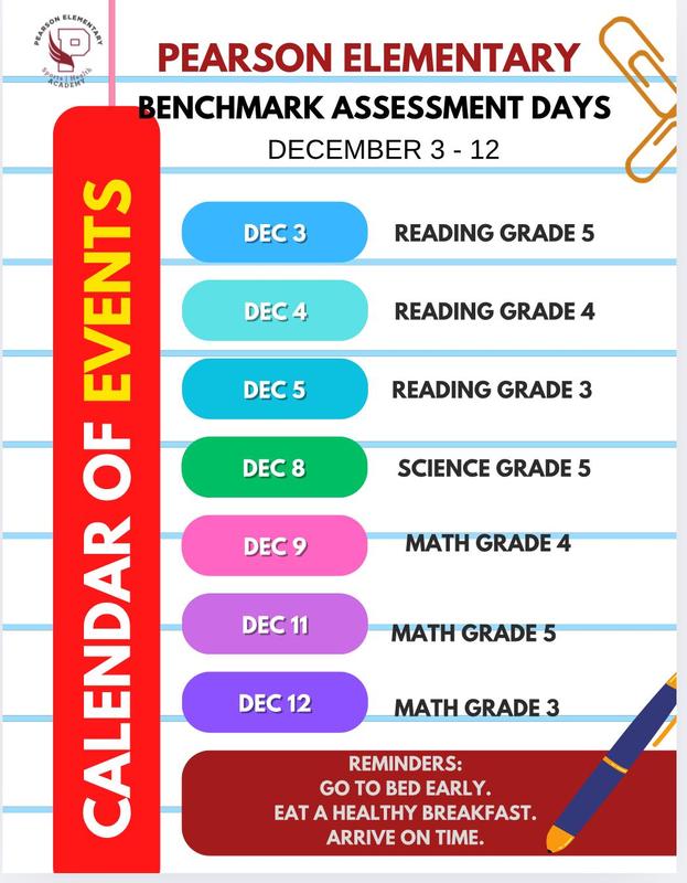 District Benchmark Schedule Featured Photo