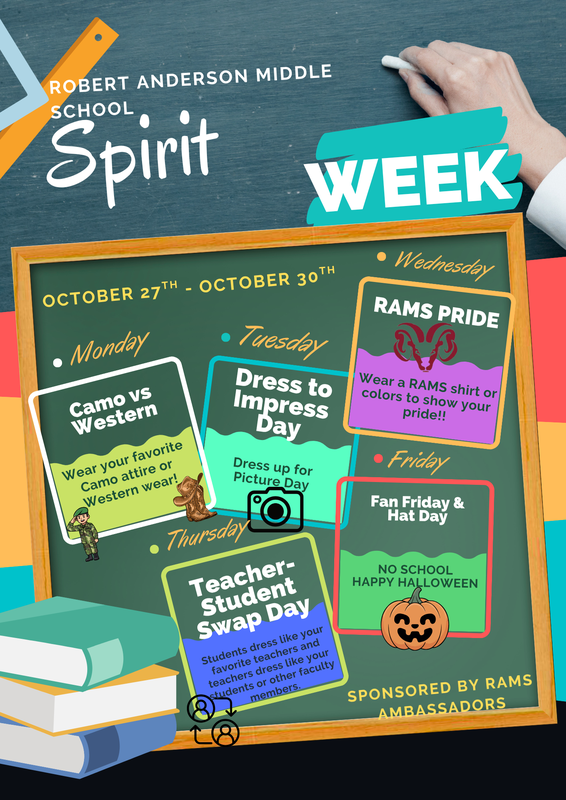 spirit week flyer