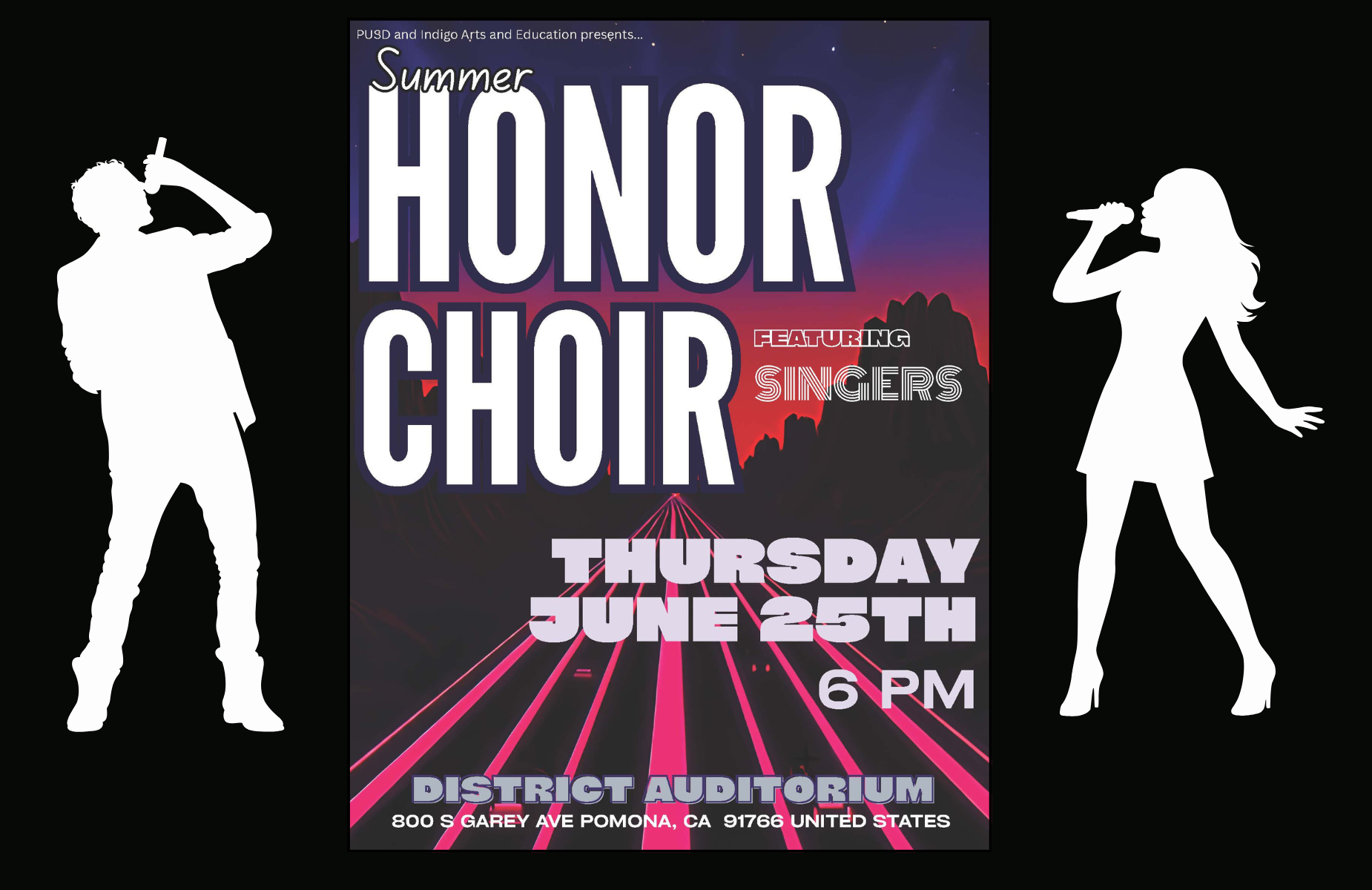 Summer Honor Choir Performance, 6/25/26 at 6:00 PM