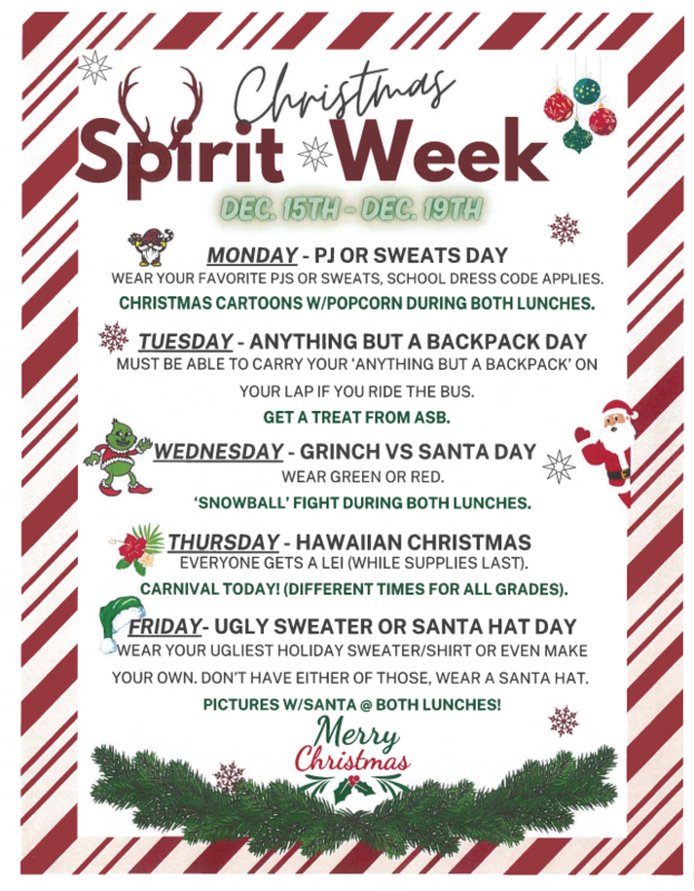 Christmas Spirit Week