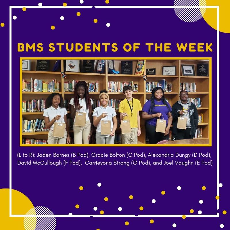 BMS STUDENTS OF THE WEEK Featured Photo