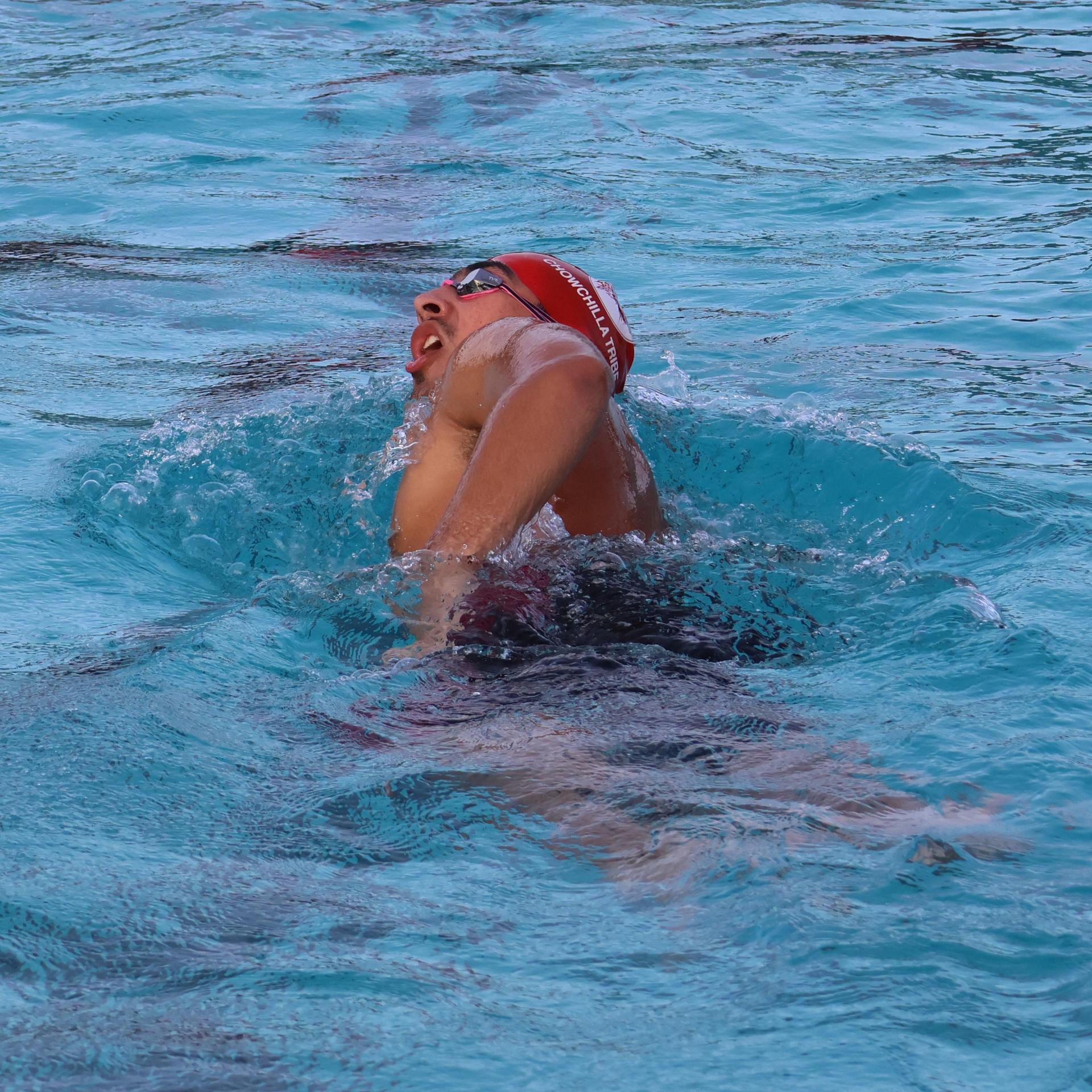 Ross Munoz swimming
