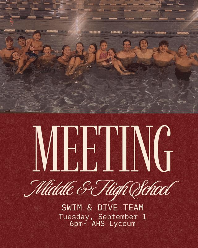 Dive & Swim Team Meeting